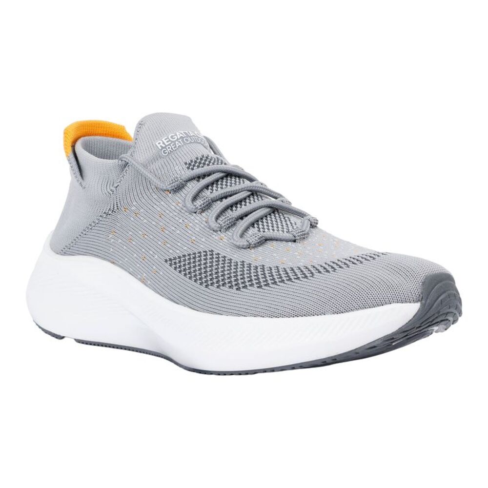 Regatta Mens Orton Sneakers / Storm Gray/Orange